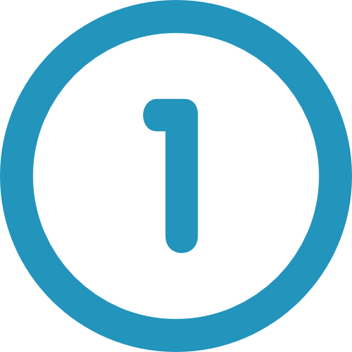 numero dois com circulo